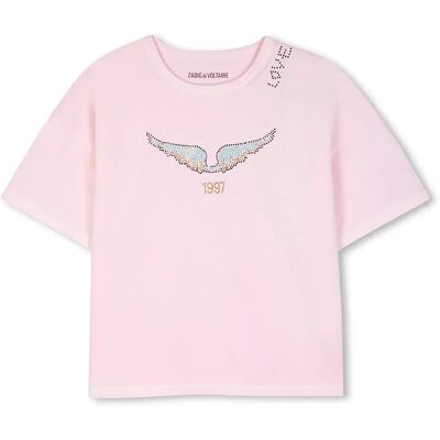 Zadig & Voltaire Maglietta A Maniche Corte X60791 Pastel Pink 16 Anni Zadig & Voltaire Maglietta A Maniche Corte X60791 Pastel Pink 16 Anni
