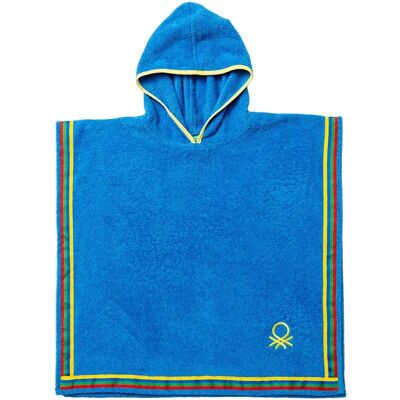 Benetton Poncho Be78 380 Gsm Blue 7-14 Anni Benetton Poncho Be78 380 Gsm Blue 7-14 Anni