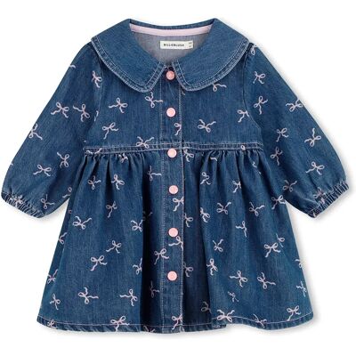 Billieblush Vestito U2256 Denim Blue 6 Mesi Billieblush Vestito U2256 Denim Blue 6 Mesi