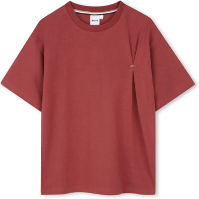 Boss Maglietta A Maniche Corte J5362 Bordeaux 6 Anni Boss Maglietta A Maniche Corte J5362 Bordeaux 6 Anni