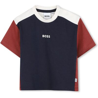 Boss Maglietta A Maniche Corte J5383 Marine 6 Mesi Boss Maglietta A Maniche Corte J5383 Marine 6 Mesi