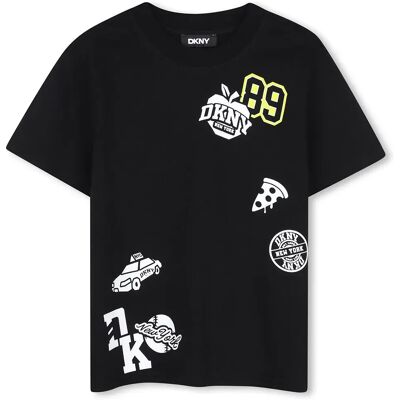 DKNY Maglietta A Maniche Corte D62773 Black 12 Anni DKNY Maglietta A Maniche Corte D62773 Black 12 Anni