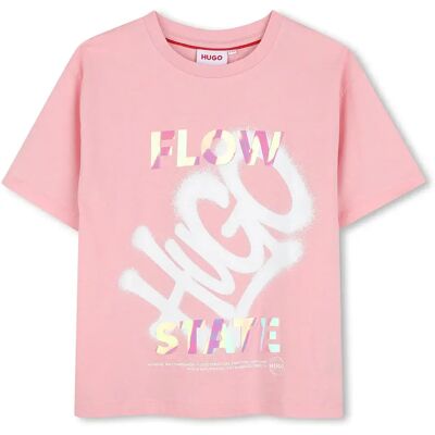 Hugo Maglietta A Maniche Corte G0126 Pink Dolphin 16 Anni Hugo Maglietta A Maniche Corte G0126 Pink Dolphin 16 Anni