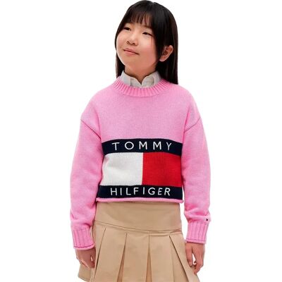 Tommy Hilfiger Maglione Kg0kg08922 Pink Daisy 16 Anni Tommy Hilfiger Maglione Kg0kg08922 Pink Daisy 16 Anni