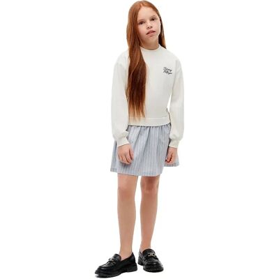 Tommy Hilfiger Vestito Corto A Maniche Lunghe Kg0kg09399 Breezy Blue 4 Anni Tommy Hilfiger Vestito Corto A Maniche Lunghe Kg0kg09399 Breezy Blue 4 Anni