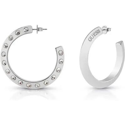 Guess Orecchini Hoops Don´t Lie Jube0189jwrht Silver One Size Guess Orecchini Hoops Don´t Lie Jube0189jwrht Silver One Size