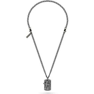 Police Collana Peagi221501 Gray One Size Police Collana Peagi221501 Gray One Size