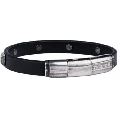 Police Braccialetto S1aqt02b Black One Size Police Braccialetto S1aqt02b Black One Size