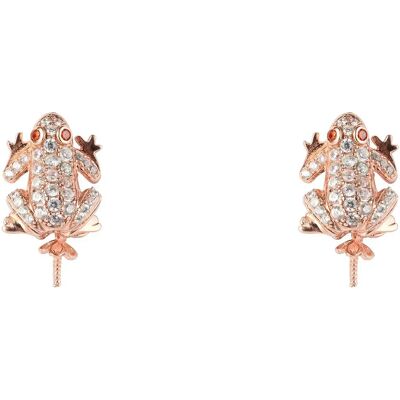Lancaster Orecchini Jla-ear-frog2 White / Ip Pink One Size Lancaster Orecchini Jla-ear-frog2 White / Ip Pink One Size