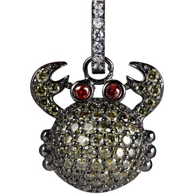 Lancaster Collana Jla-pen-crab3 Green / Ip Black One Size Lancaster Collana Jla-pen-crab3 Green / Ip Black One Size