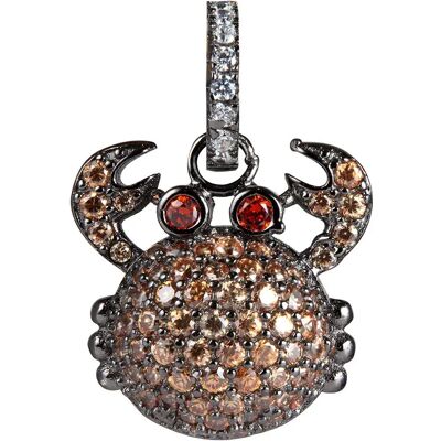 Lancaster Collana Jla-pen-crab Brown / Ip Black One Size Lancaster Collana Jla-pen-crab Brown / Ip Black One Size