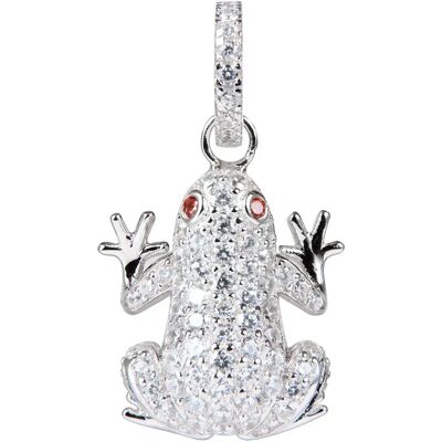 Lancaster Collana Jla-pen-frog1 White / Ip Silver One Size Lancaster Collana Jla-pen-frog1 White / Ip Silver One Size
