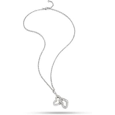 Morellato Collana Sabg05 Double Silver Heart One Size Morellato Collana Sabg05 Double Silver Heart One Size