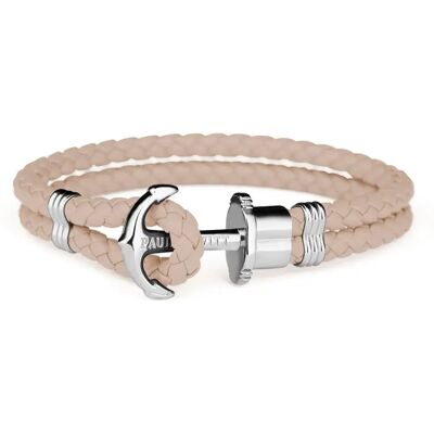 Paul Hewitt Braccialetto Phphlshxxxl Beige / Silver One Size Paul Hewitt Braccialetto Phphlshxxxl Beige / Silver One Size