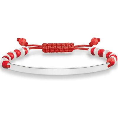 Thomas Sabo Braccialetto A003068327l19 Silver / Red One Size Thomas Sabo Braccialetto A003068327l19 Silver / Red One Size