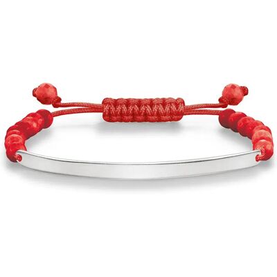 Thomas Sabo Braccialetto A00308110l21 Red / Silver One Size Thomas Sabo Braccialetto A00308110l21 Red / Silver One Size