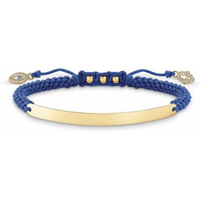 Thomas Sabo Braccialetto A00678991l21v Blue / Gold One Size Thomas Sabo Braccialetto A00678991l21v Blue / Gold One Size