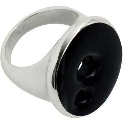 Breil Anello Tj0826-15 Silver / Black One Size Breil Anello Tj0826-15 Silver / Black One Size