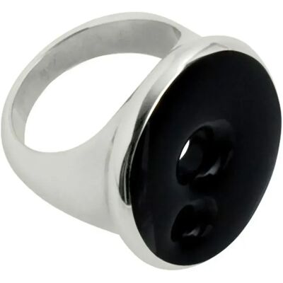 Breil Anello Tj0826-16 Silver / Black One Size Breil Anello Tj0826-16 Silver / Black One Size