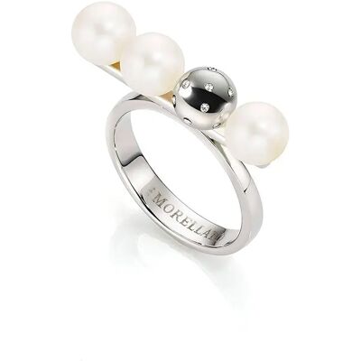 Morellato Anello Sadx1301 Silver / White One Size Morellato Anello Sadx1301 Silver / White One Size