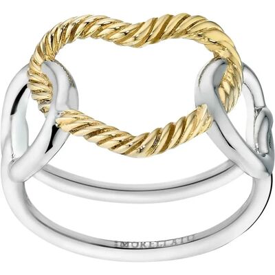 Morellato Anello Sagx16018 Silver / Gold One Size Morellato Anello Sagx16018 Silver / Gold One Size