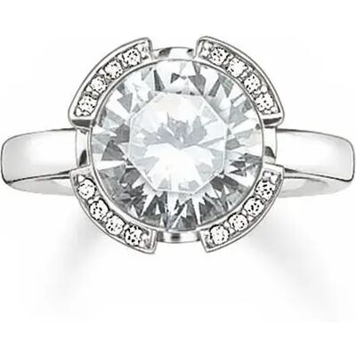 Thomas Sabo Anello 038-051-1-52 Silver One Size Thomas Sabo Anello 038-051-1-52 Silver One Size