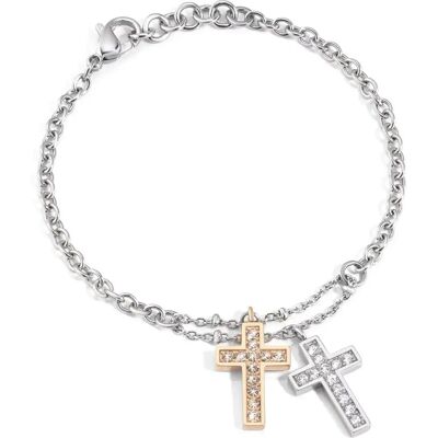 Morellato Braccialetto Sadr05 Cruz Plata Y Bronze One Size Morellato Braccialetto Sadr05 Cruz Plata Y Bronze One Size