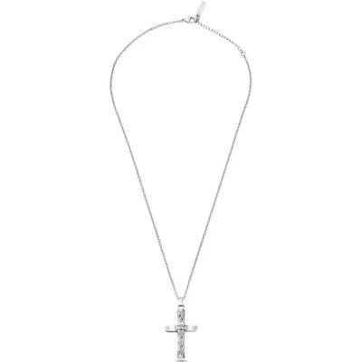 Police Collana Crossed Silver One Size Police Collana Crossed Silver One Size