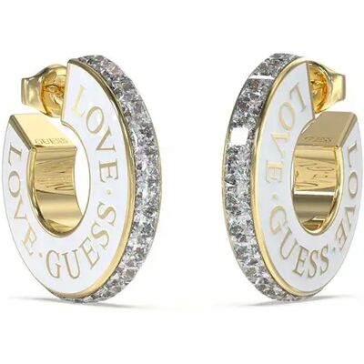 Guess Orecchini Love Golden / White One Size Guess Orecchini Love Golden / White One Size