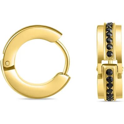 Police Orecchini Fragment Golden One Size Police Orecchini Fragment Golden One Size