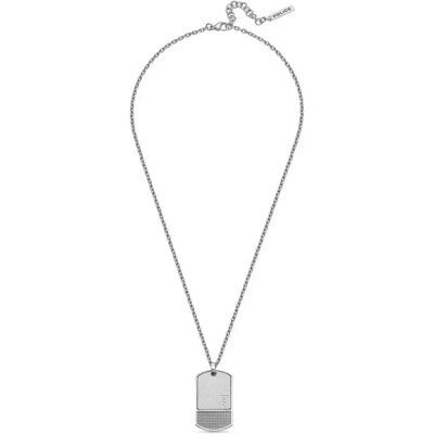 Police Collana Identity Silver One Size Police Collana Identity Silver One Size