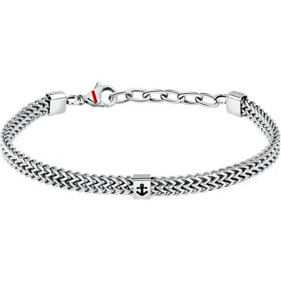 Sector Braccialetto Basic Shiny Chain 19+3 Cm Silver / Maarine One Size Sector Braccialetto Basic Shiny Chain 19+3 Cm Silver / Maarine One Size