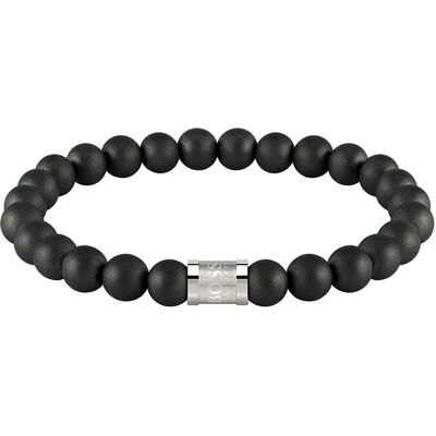 Boss Braccialetto 158002m Black / Silver One Size Boss Braccialetto 158002m Black / Silver One Size
