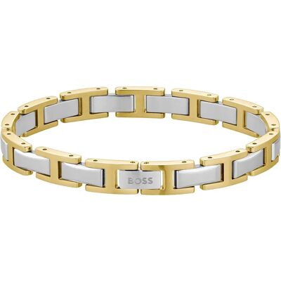 Hugo Braccialetto 1580793 Gold / Black One Size Hugo Braccialetto 1580793 Gold / Black One Size