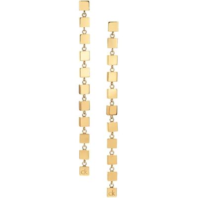 Calvin Klein Orecchini Geometric Gold One Size Calvin Klein Orecchini Geometric Gold One Size