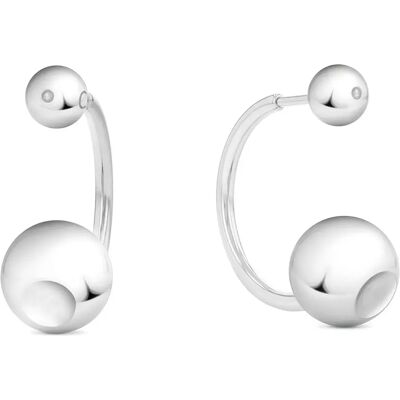 Calvin Klein Orecchini Sculptural Bubbles Silver One Size Calvin Klein Orecchini Sculptural Bubbles Silver One Size