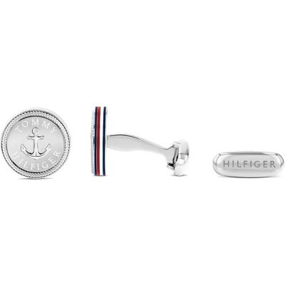Tommy Hilfiger Gemelli Da Polso 2790701 Silver / Gold / Enamel One Size Tommy Hilfiger Gemelli Da Polso 2790701 Silver / Gold / Enamel One Size
