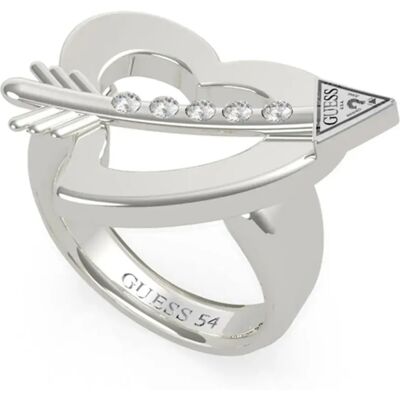 Guess Anello Across My Heart Silver 56 Guess Anello Across My Heart Silver 56