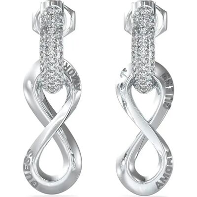 Guess Orecchini Amore Infinity Silver One Size Guess Orecchini Amore Infinity Silver One Size