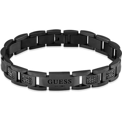 Guess Braccialetto Frontiers Gunmetal / Black One Size Guess Braccialetto Frontiers Gunmetal / Black One Size