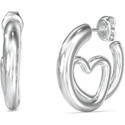 Guess Orecchini Iconique Jube05529 Silver One Size Guess Orecchini Iconique Jube05529 Silver One Size