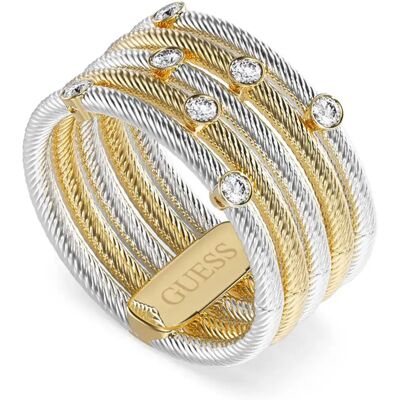 Guess Anello Kalybe Jubr05388 Gold / Silver 56 Guess Anello Kalybe Jubr05388 Gold / Silver 56