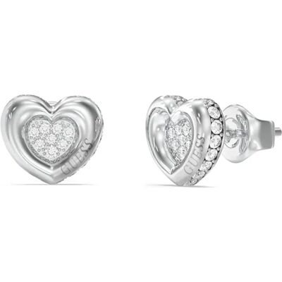 Guess Orecchini Love Jube0566 Silver One Size Guess Orecchini Love Jube0566 Silver One Size