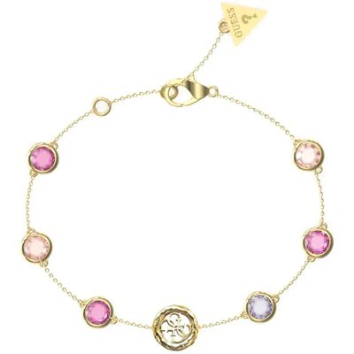 Guess Braccialetto Petra Gold / Pink One Size Guess Braccialetto Petra Gold / Pink One Size