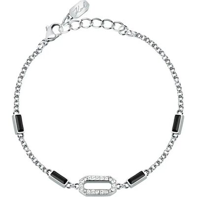 Karl Lagerfeld Braccialetto Klayc21 Silver / White / Black One Size Karl Lagerfeld Braccialetto Klayc21 Silver / White / Black One Size