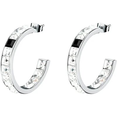 Karl Lagerfeld Orecchini Klayc36 Silver / White / Black One Size Karl Lagerfeld Orecchini Klayc36 Silver / White / Black One Size