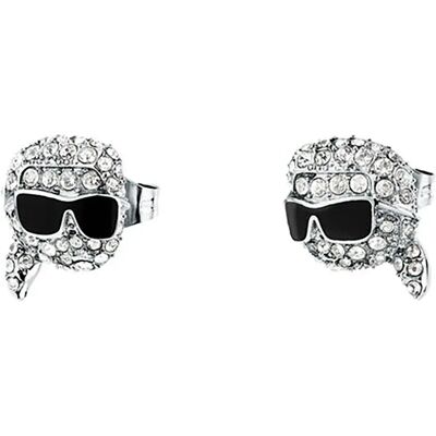 Karl Lagerfeld Orecchini Klayd20 Silver / White One Size Karl Lagerfeld Orecchini Klayd20 Silver / White One Size