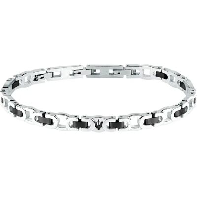Maserati Braccialetto Iconic Silver / Black One Size Maserati Braccialetto Iconic Silver / Black One Size