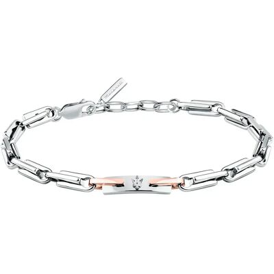 Maserati Braccialetto Iconic Silver / Rose Gold One Size Maserati Braccialetto Iconic Silver / Rose Gold One Size