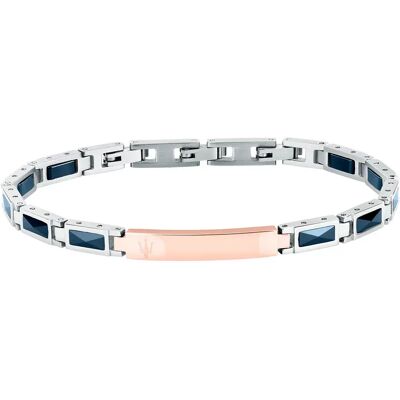 Maserati Braccialetto Jm226atz80 Rose Gold / Blue One Size Maserati Braccialetto Jm226atz80 Rose Gold / Blue One Size